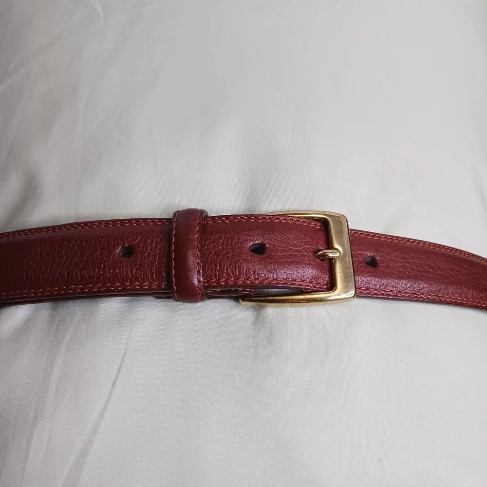 Cole Haan Vintage Genuine Leather Dress/Casual Belt Solid Brown size 36/90